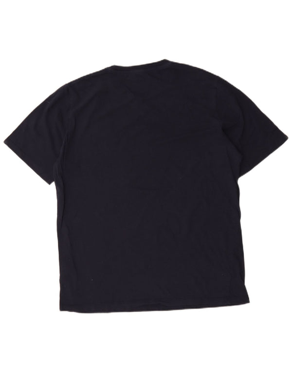 Camiseta gráfica masculina Jack & Jones Top XL algodão azul marinho