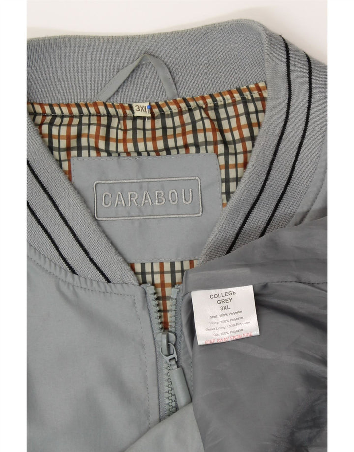 Jaqueta bomber masculina CARABOU UK 46 3XL poliéster cinza