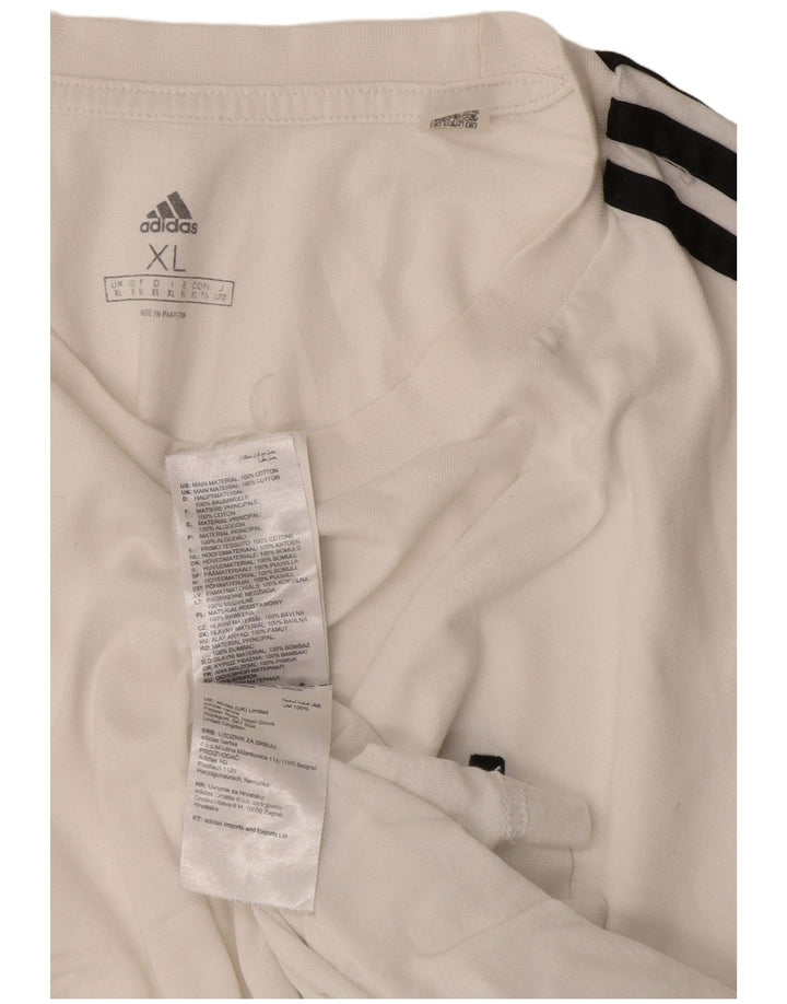 Camiseta masculina Adidas Top XL algodão branco