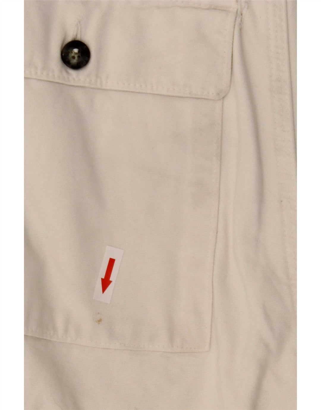 Murphy & Nye Mens Chino Shorts W33 Médio Off White Algodão