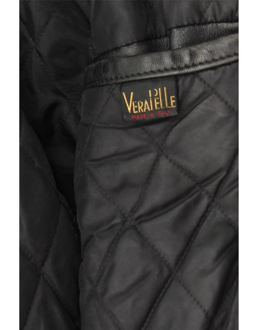 Jaqueta de couro masculina vintage UK 36 pequena couro preto