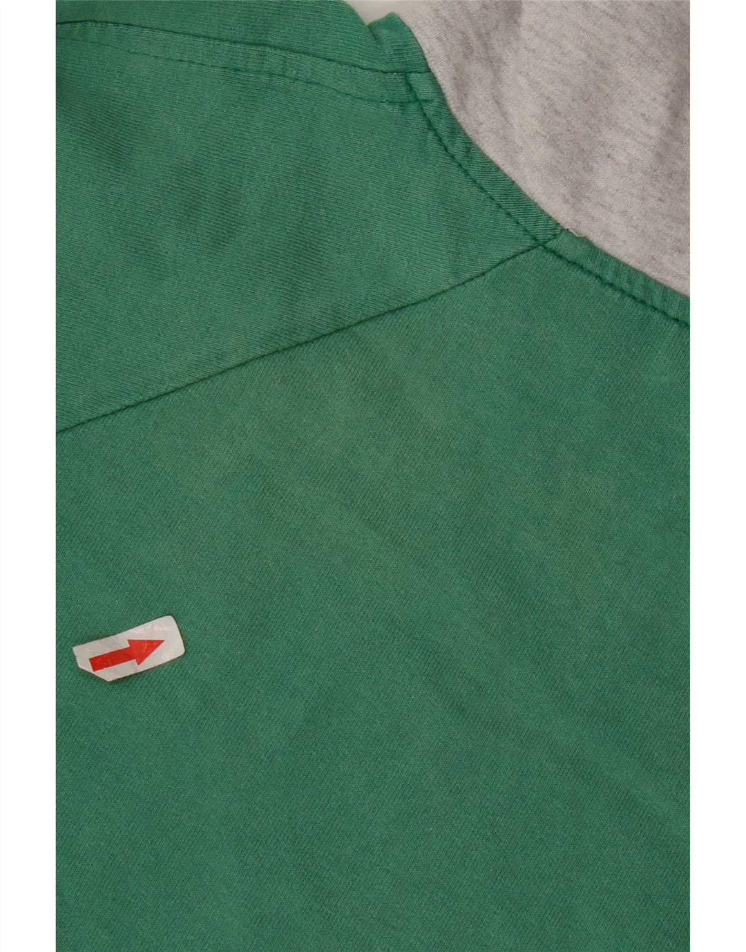 Campagnolo moletom masculino com zíper e gola em bloco colorido verde médio