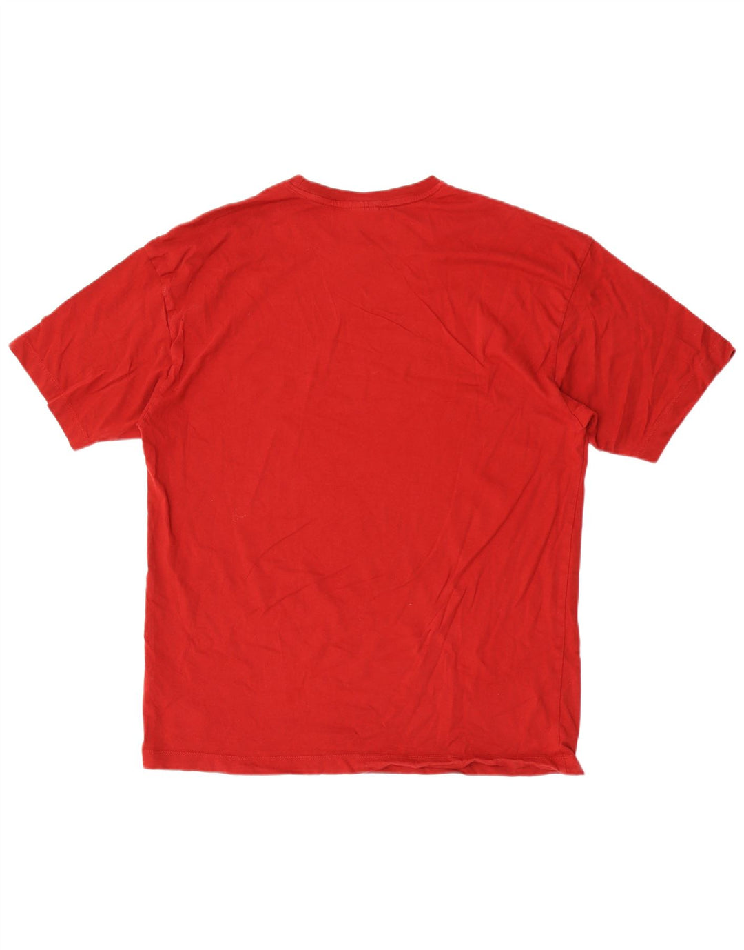 Camiseta masculina Lacoste tamanho superior 6 XL algodão vermelho