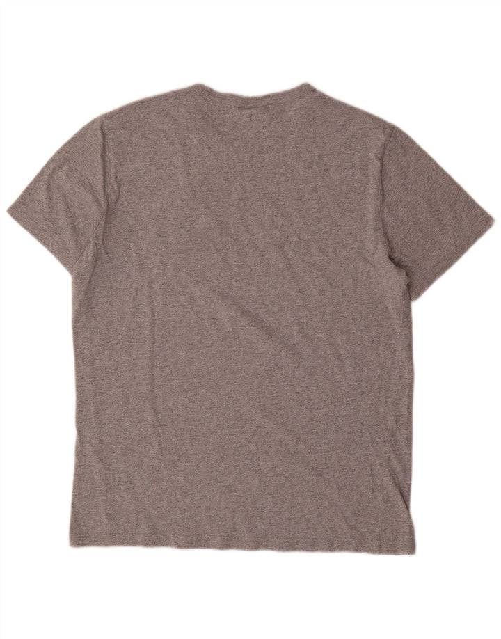 Camiseta masculina estampada Champion grande algodão cinza