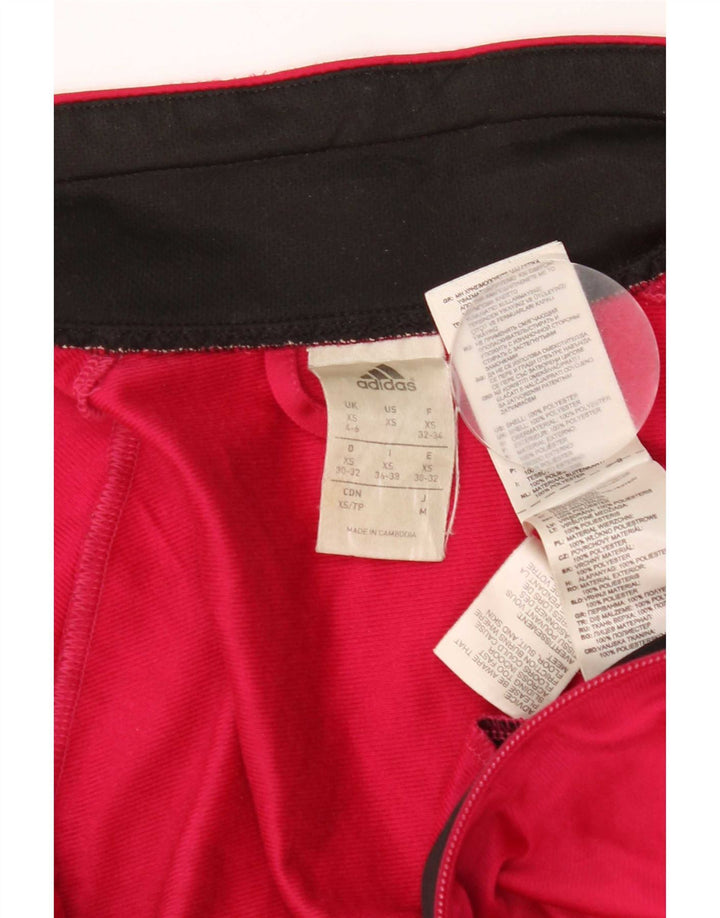 Adidas Womens Tracksuit Top Jacket UK 4/6 XS Rosa Poliéster