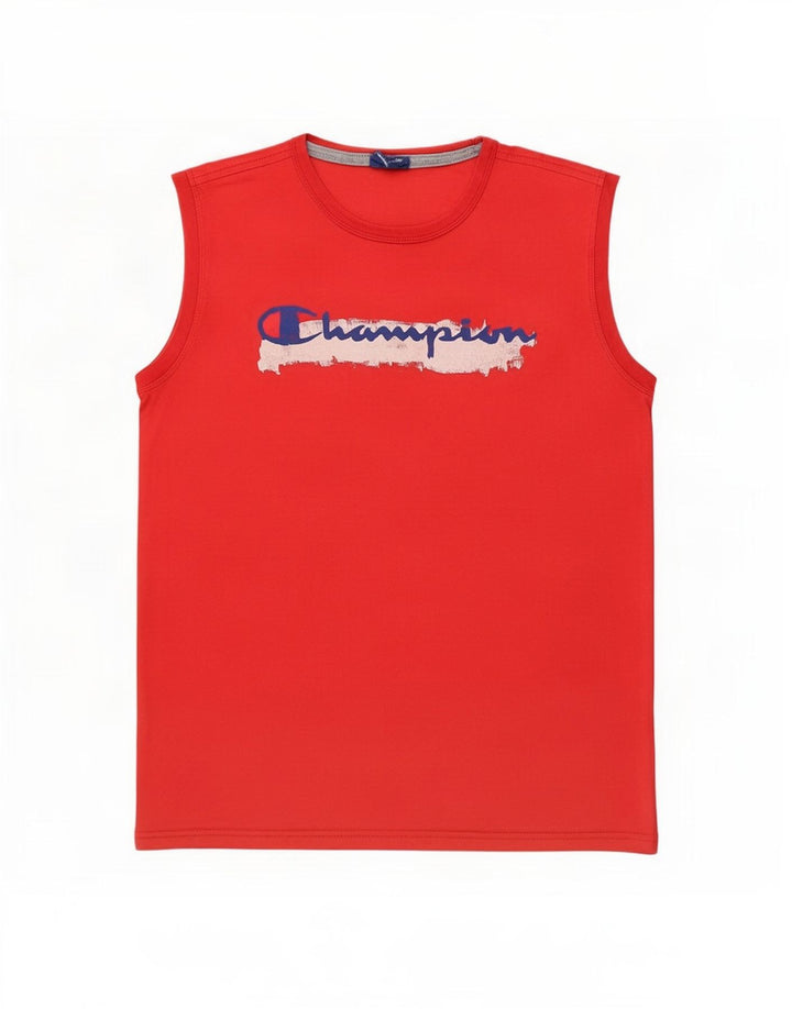 Colete gráfico Champion Boys Top 13-14 anos XL vermelho