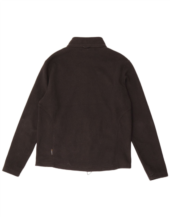 Jaqueta de lã masculina Jack Wolfskin Reino Unido 36/38 poliéster preto pequeno