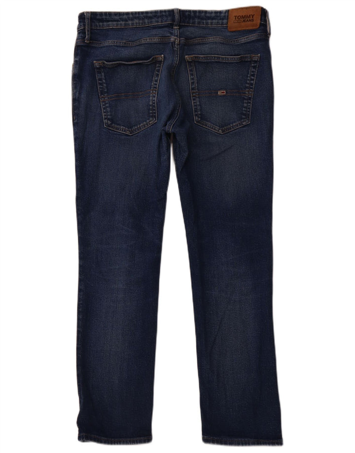 TOMMY HILFIGER Masculino Scanton Slim Jeans W36 L30 Azul Algodão