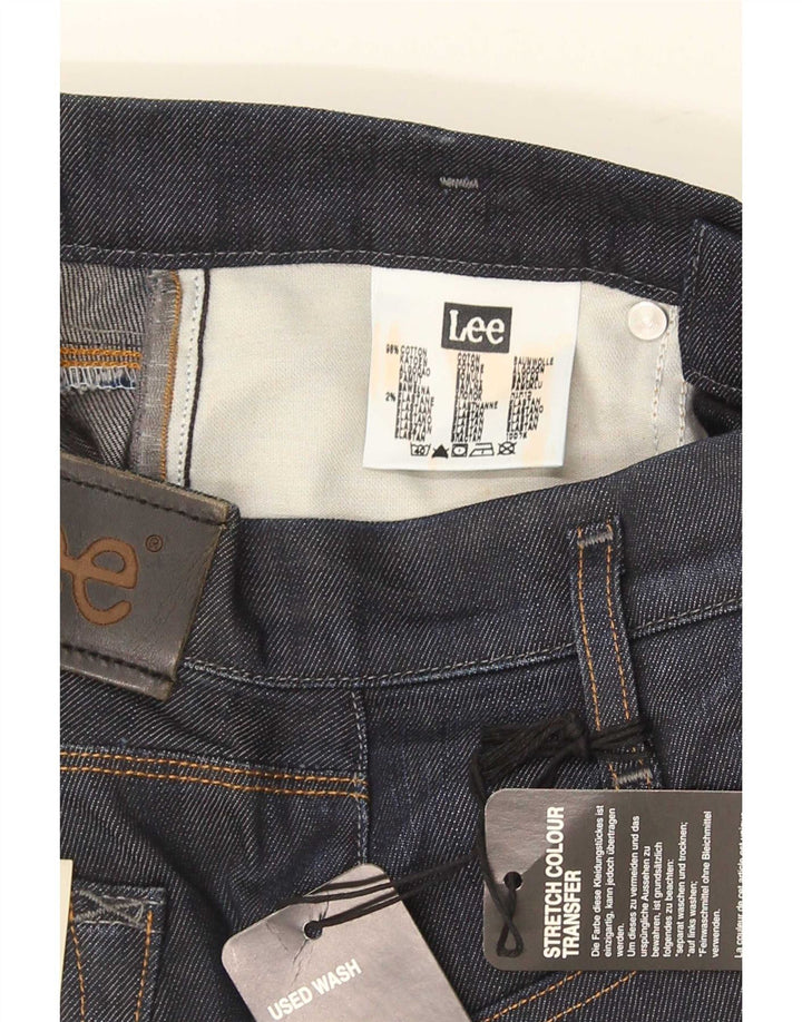 Lee Womens Lynn Slim Jeans W26 L33 Azul Marinho Algodão