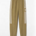 Adidas masculino gráfico calças de treino joggers médio cáqui poliéster