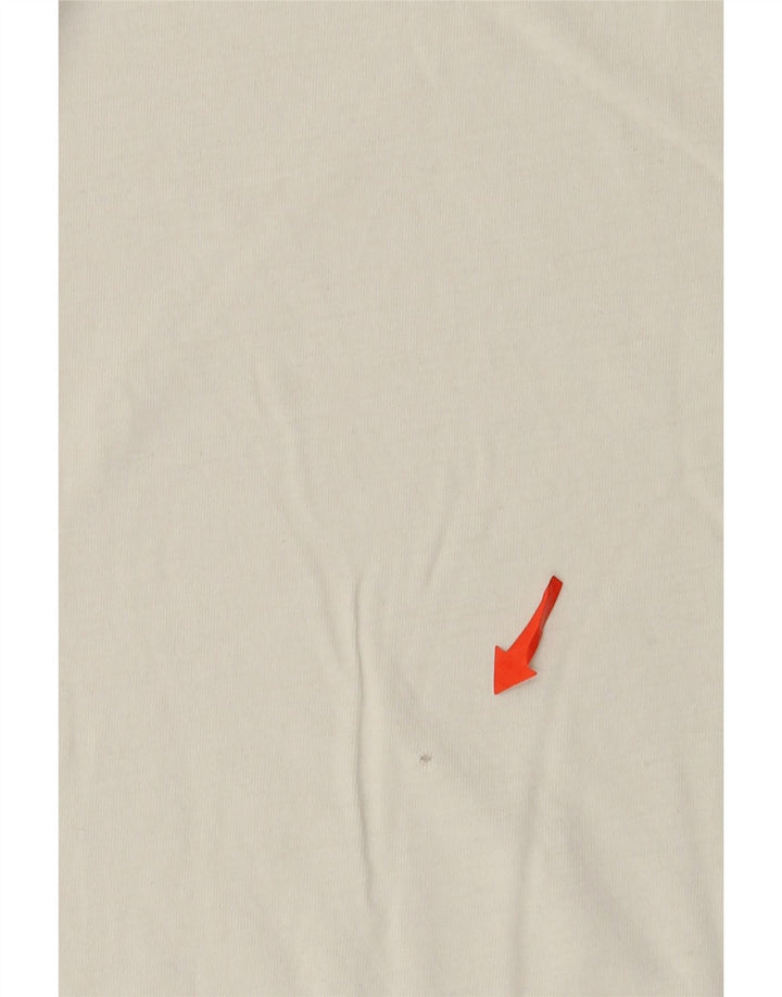Camiseta gráfica masculina Kappa Top pequeno branco