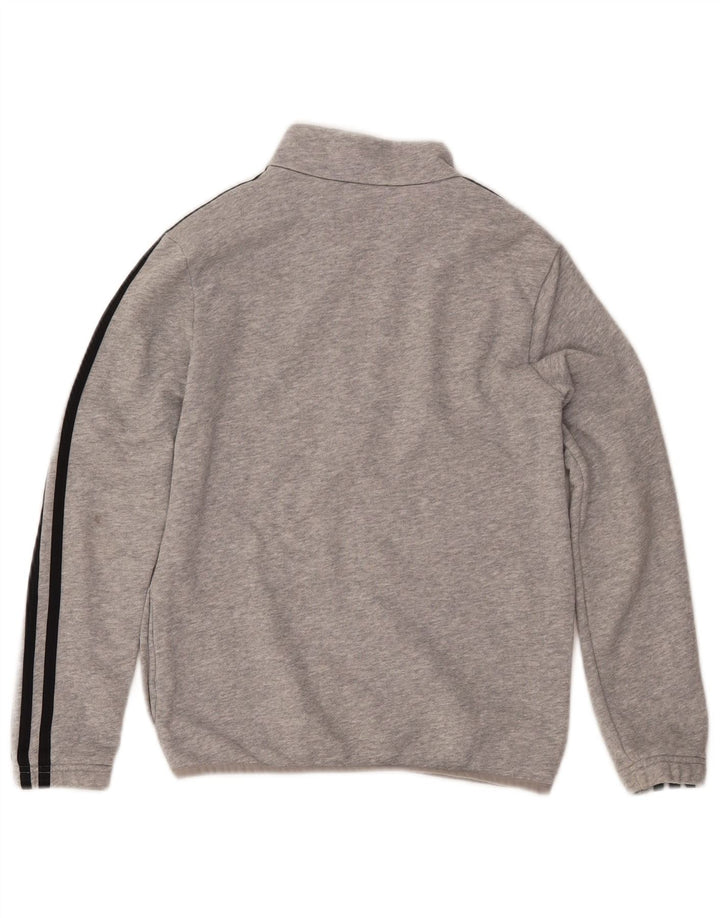 ADIDAS Boys Primegreen Tracksuit Top Jacket 9-10 Anos Cinza Algodão
