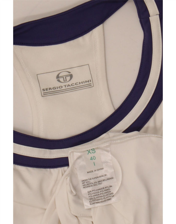 Colete feminino Sergio Tacchini UK 4 XS branco nylon