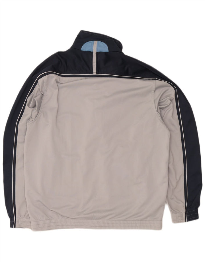 Diadora Mens Tracksuit Top Jacket UK 40 Medium Grey Colourblock Poliéster
