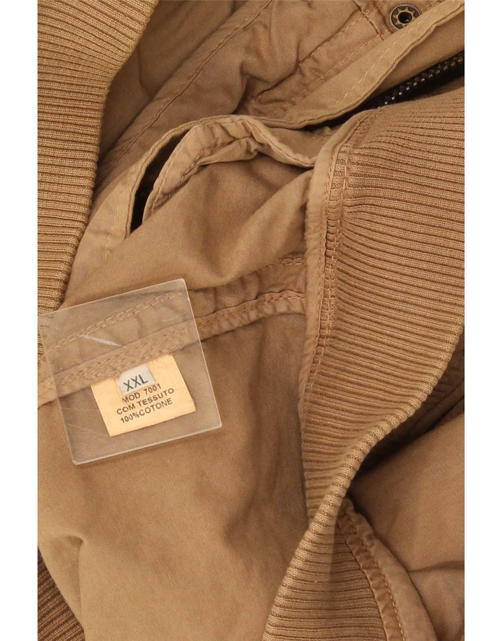 Jaqueta bomber masculina Avirex UK 46 2XL algodão marrom