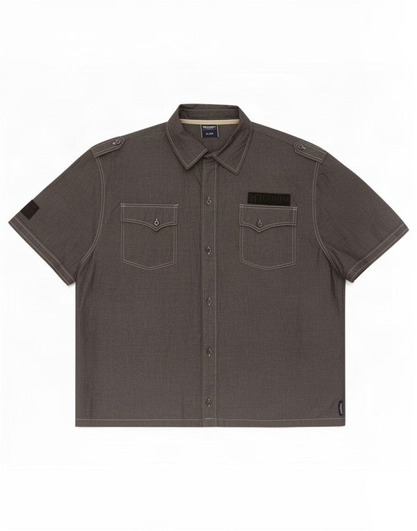 Camisa Triumph masculina gráfica de manga curta XL algodão cinza
