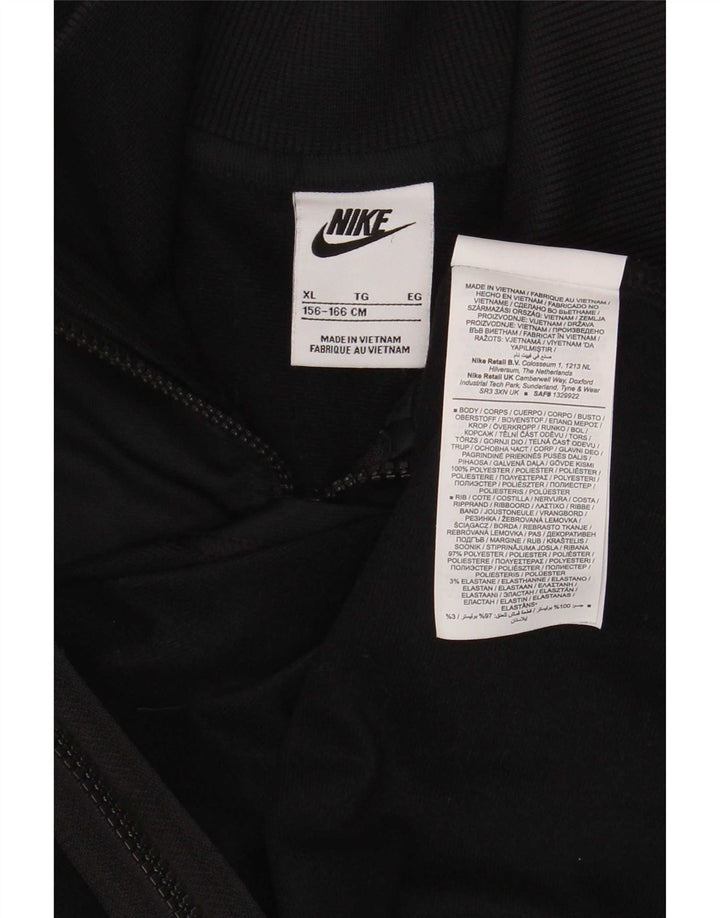 Jaqueta Nike Girls Crop Tracksuit 13-14 anos XL preto poliéster