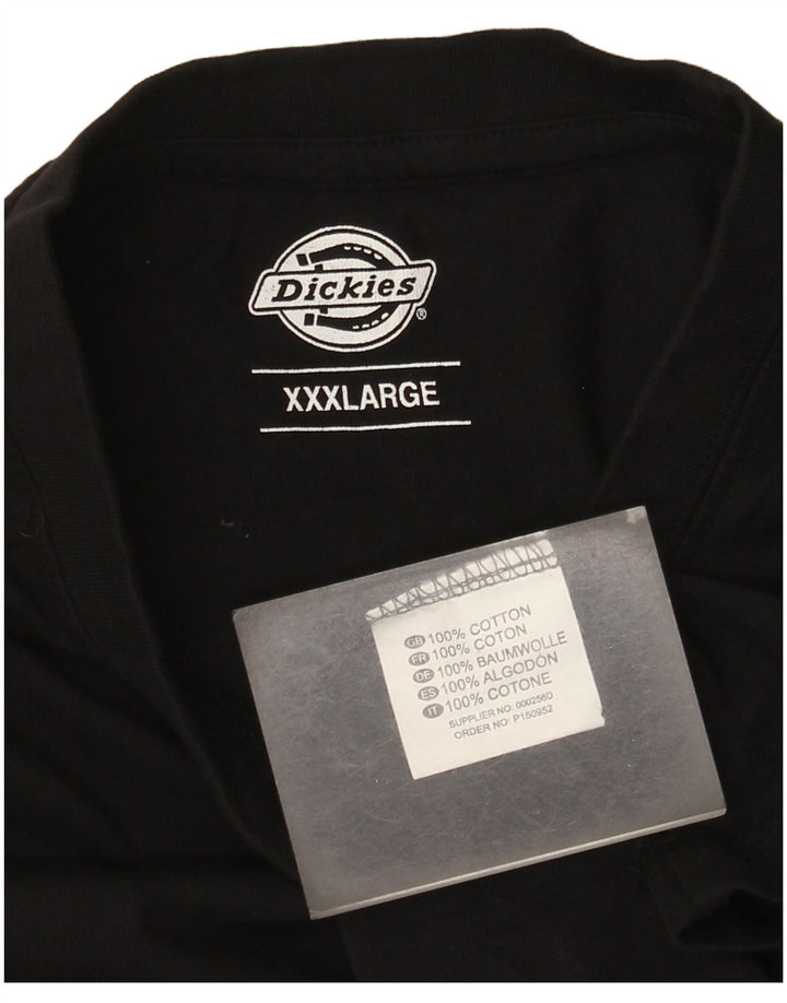 Camiseta masculina Dickies Top 3XL algodão preto