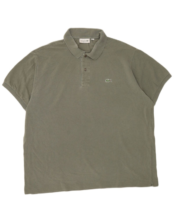 Camisa polo masculina Lacoste Classic Fit tamanho 8 3XL algodão verde