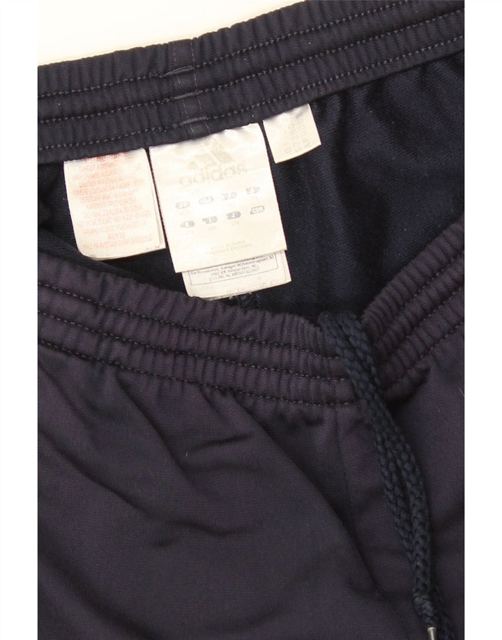 Calças de treino masculinas ADIDAS grandes poliéster azul marinho