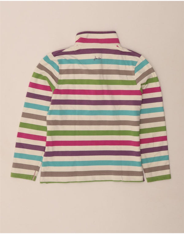 JOULES moletom feminino jumper UK 10 pequeno listrado multicolorido