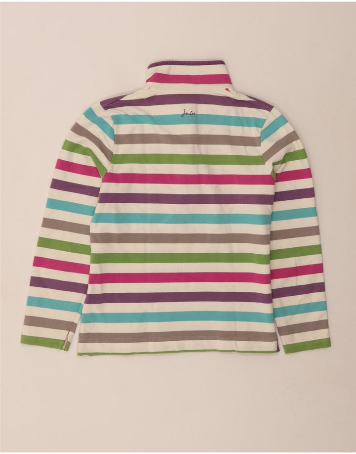 JOULES moletom feminino jumper UK 10 pequeno listrado multicolorido