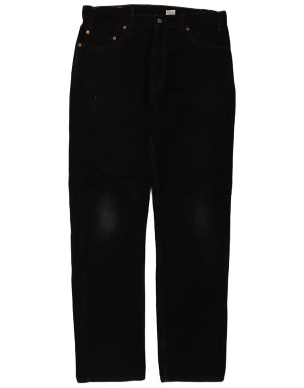 Calça Jeans Levis Masculina 505 Regular Fit Straight W36 L34 Cinza Algodão