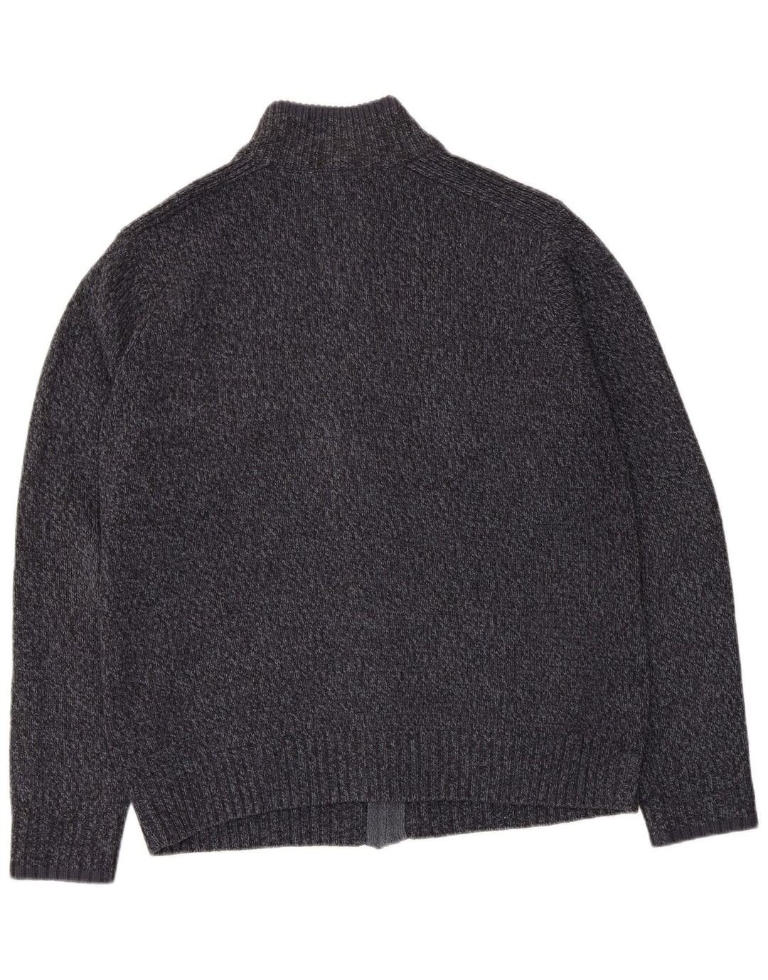 Suéter cardigã masculino MARKS & SPENCER regular fit grande azul marinho salpicado