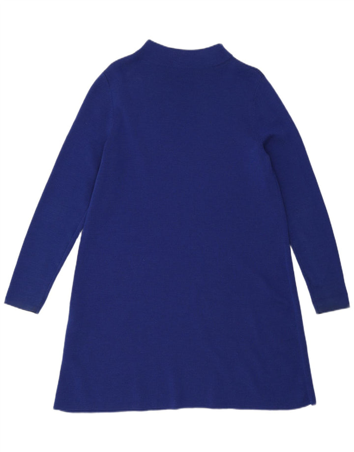Cos Womens Jumper Dress UK 10 Pequeno Lã Azul