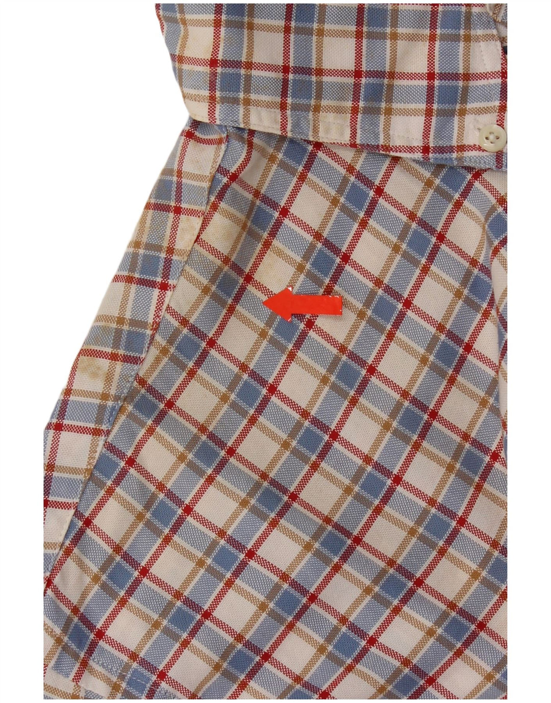 B. D. Camisa masculina de flanela Baggies XL azul xadrez algodão