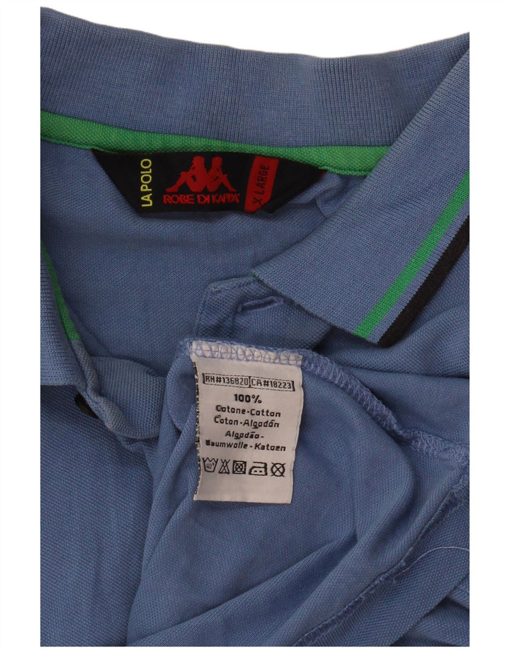 Camisa polo masculina Kappa XL algodão azul
