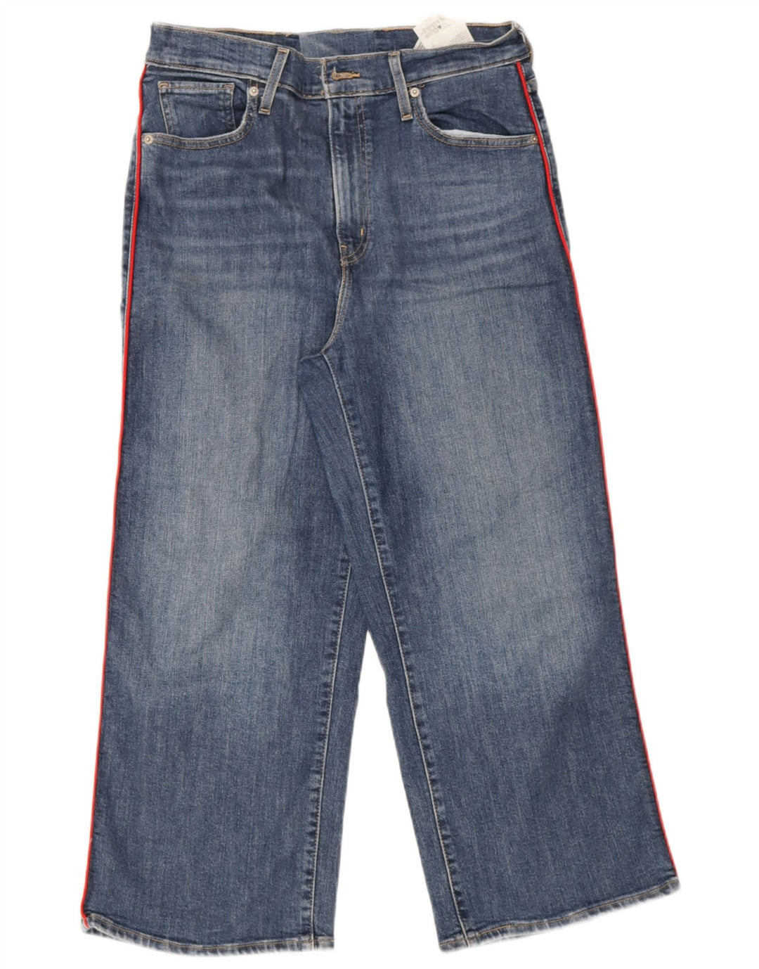 Calça jeans feminina Levi's cintura alta W29 L25 azul algodão