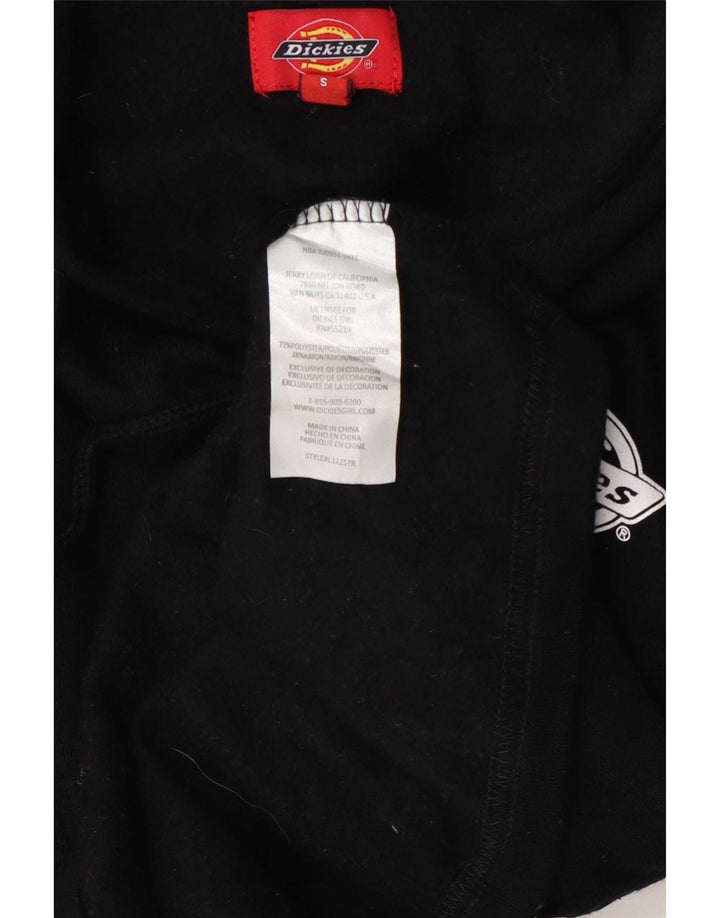 Suéter feminino Dickies com capuz oversized UK 10 pequeno poliéster preto