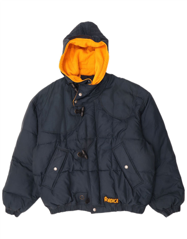 Jaqueta de esqui com capuz masculina Nordica IT 52 XL azul marinho poliéster