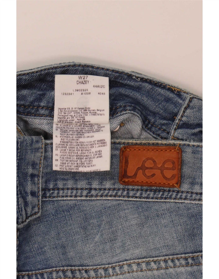 Lee Womens Chazey Cargo Shorts jeans W27 pequeno algodão azul