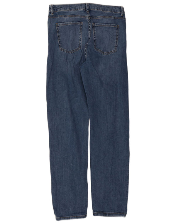 Marks & Spencer Feminino The Sienna Straight Jeans Reino Unido 14 Médio W30 L30 Azul
