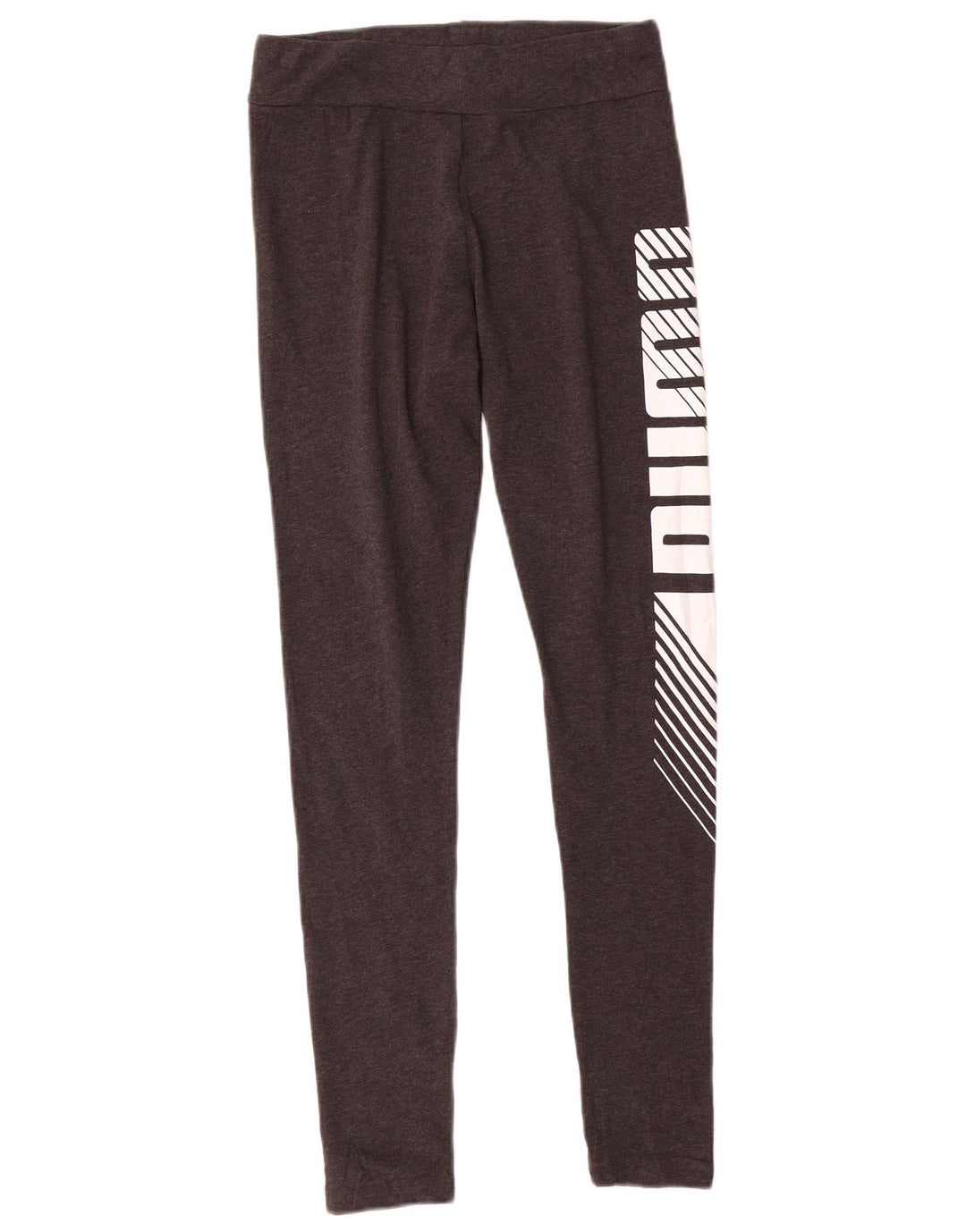 Leggings Puma Feminino UK 10 Pequeno Algodão Cinza