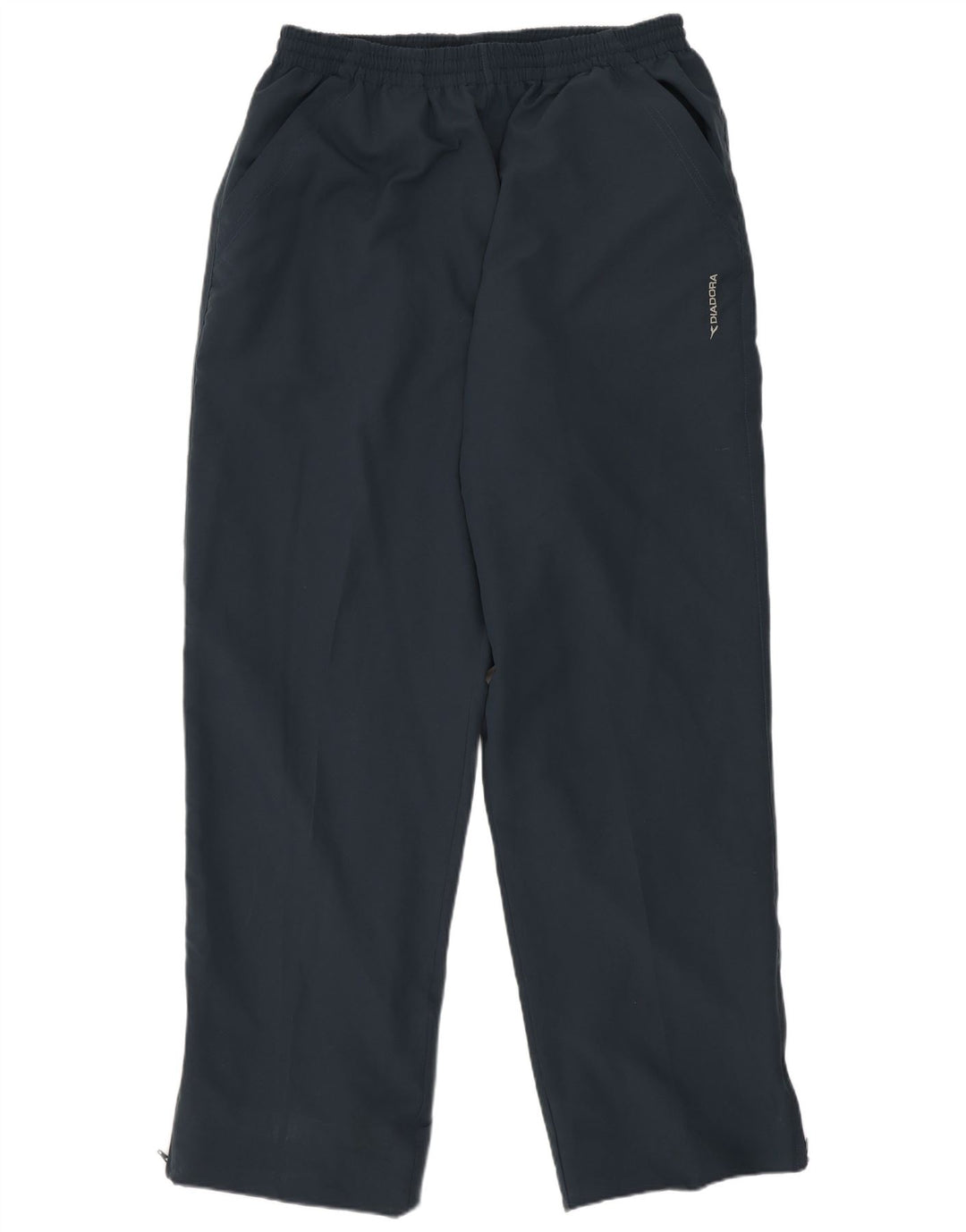 Calça de treino masculina Diadora grande poliéster cinza