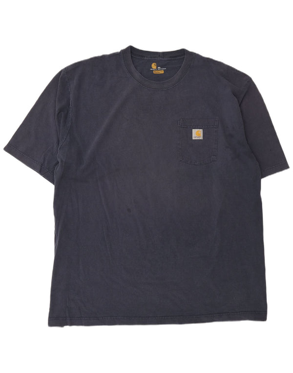 Camiseta masculina Carhartt Original Fit Top 3XL Algodão Azul Marinho