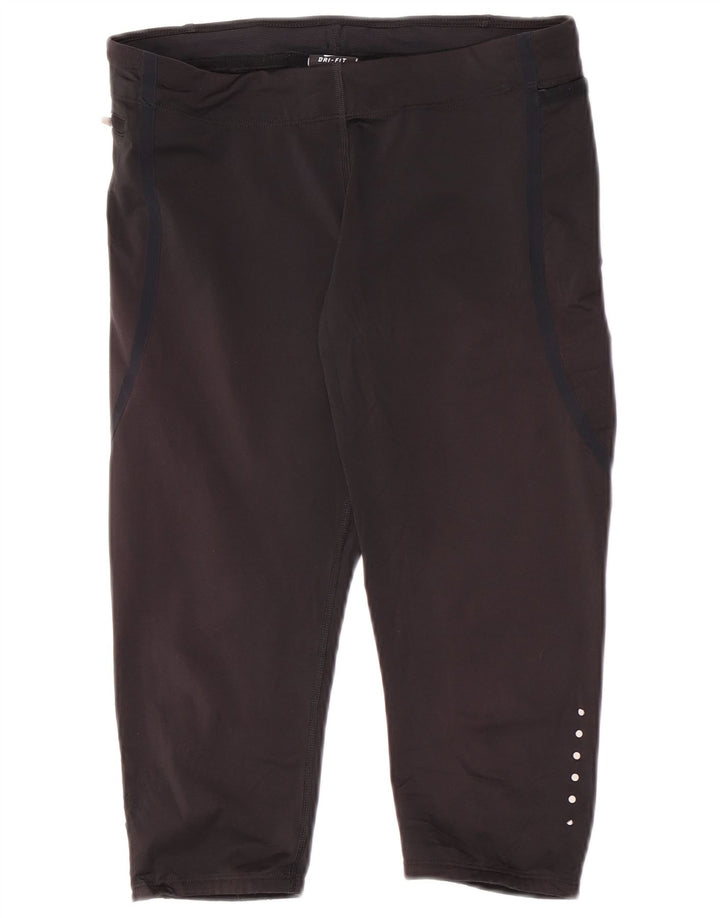 Leggings Nike Capri Femininas UK 8 Pequenas Pretas