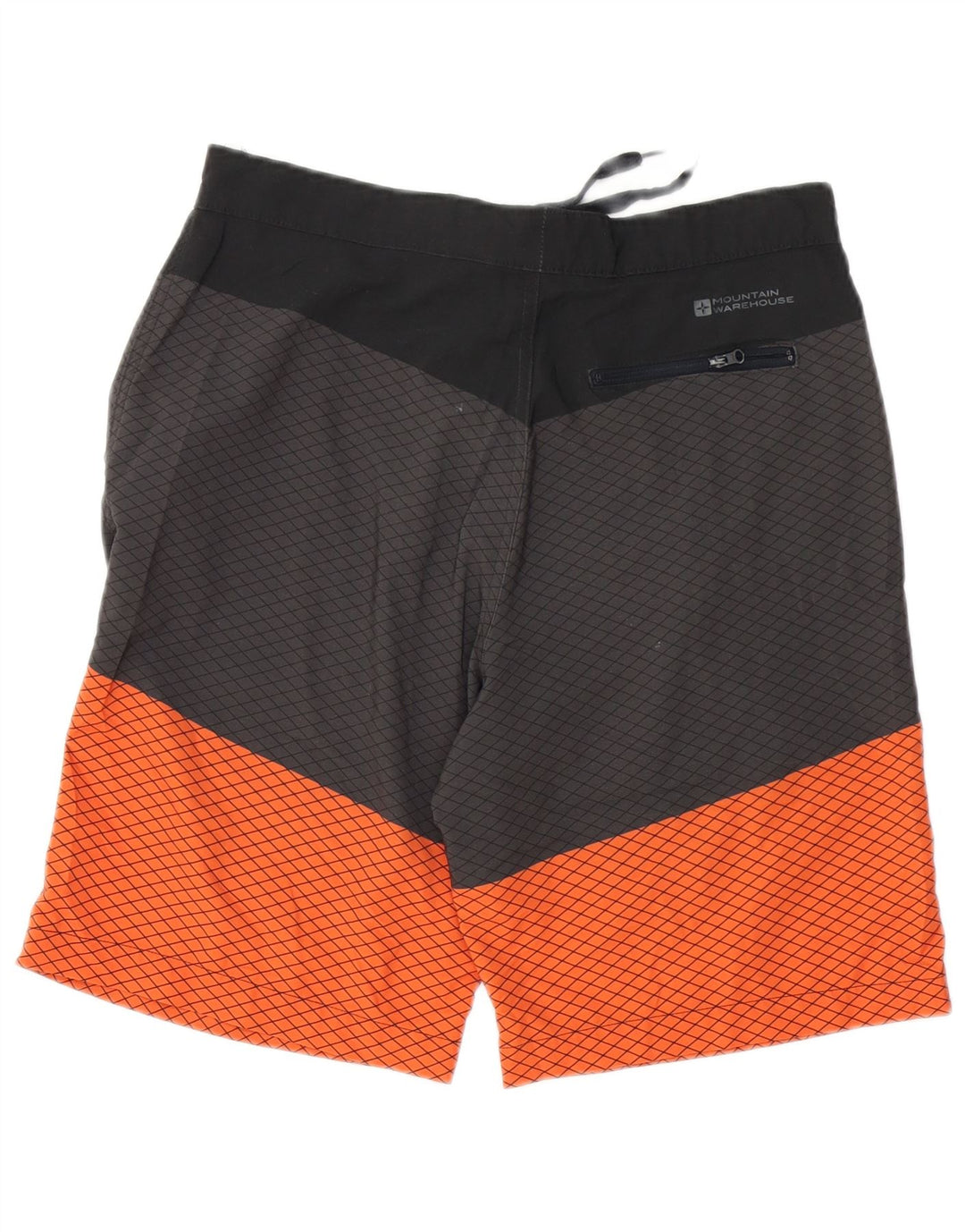 Poliéster cinza médio de Colourblock do short do esporte dos homens do armazém da montanha