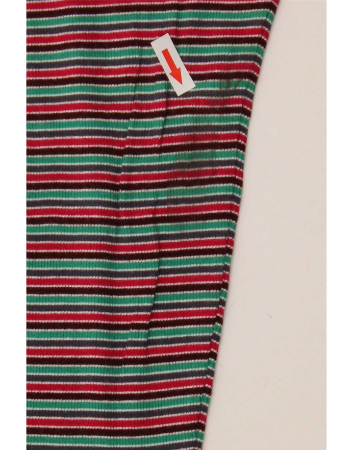 Top feminino Marks & Spencer manga comprida UK 14 médio listrado multicolorido
