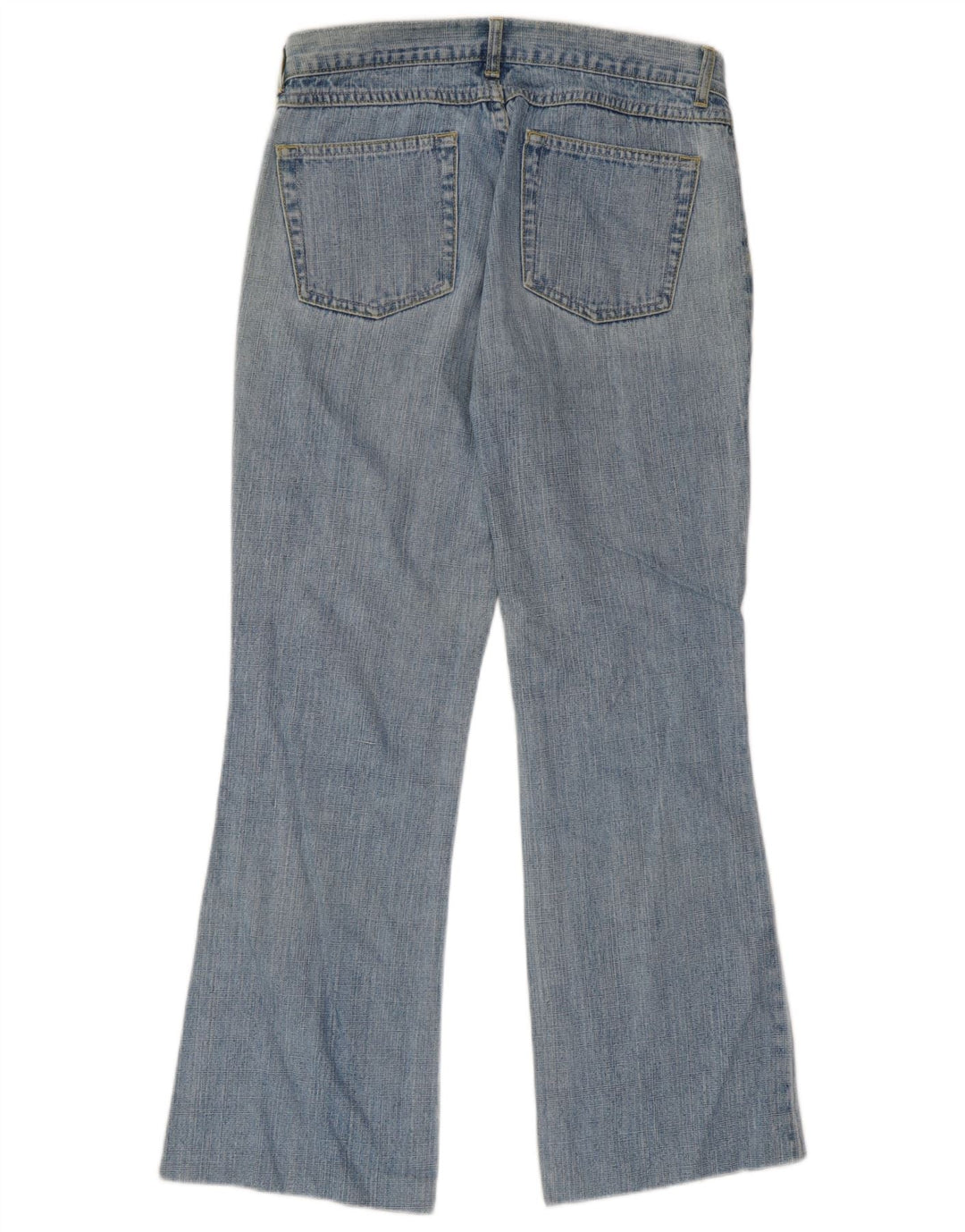 Jeans feminino Marks & Spencer Bootcut Reino Unido 8 pequeno W28 L27 algodão azul