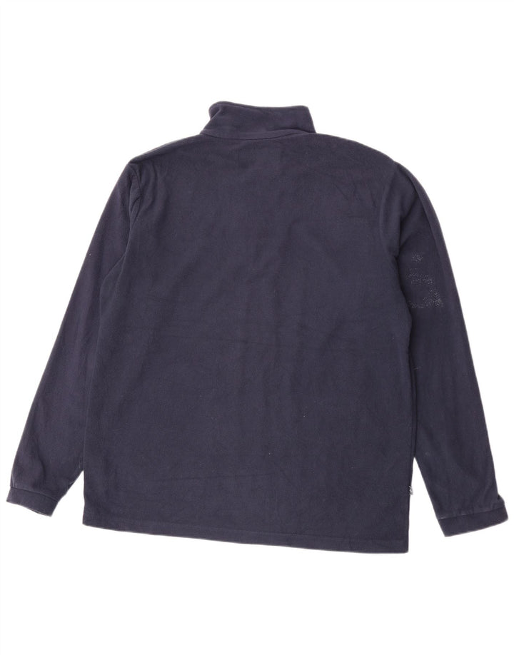 Mountain Warehouse Mens Zip Neck Fleece Jumper Grande Poliéster Azul Marinho