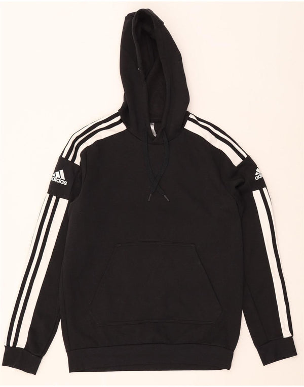 Adidas Mens Hoodie Jumper Médio Algodão Preto