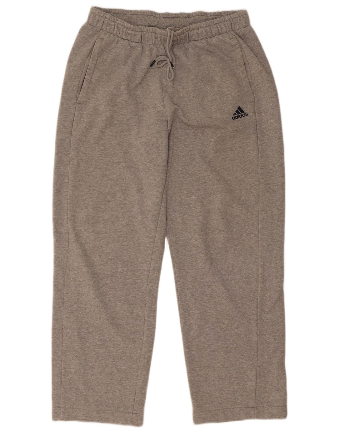 Adidas Mens Climalite Calças de treino cinza médio algodão