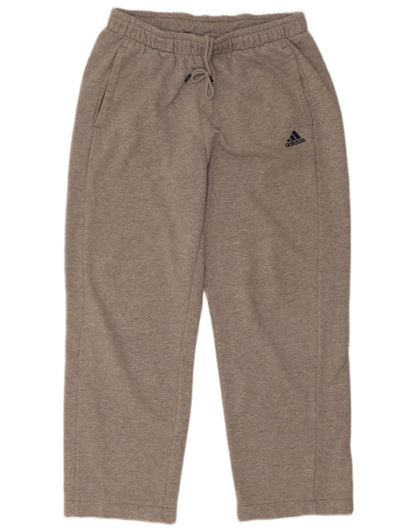 Adidas Mens Climalite Calças de treino cinza médio algodão