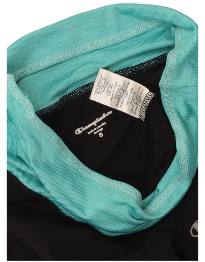 Leggings Femininas Champion UK 10 Pequeno Poliéster Colorblock Preto