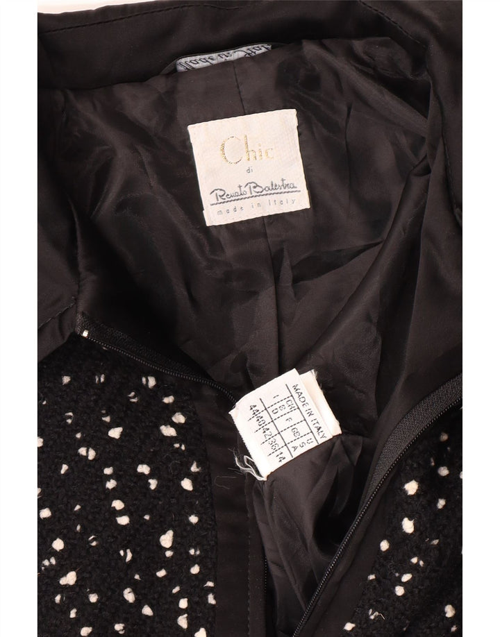 Bolero feminino RENATO BALESTRA IT 44 lã manchada preta média