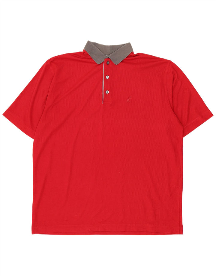 Camisa polo masculina AUSTRALIAN L'ALPINA IT 56 XL vermelho colorblock